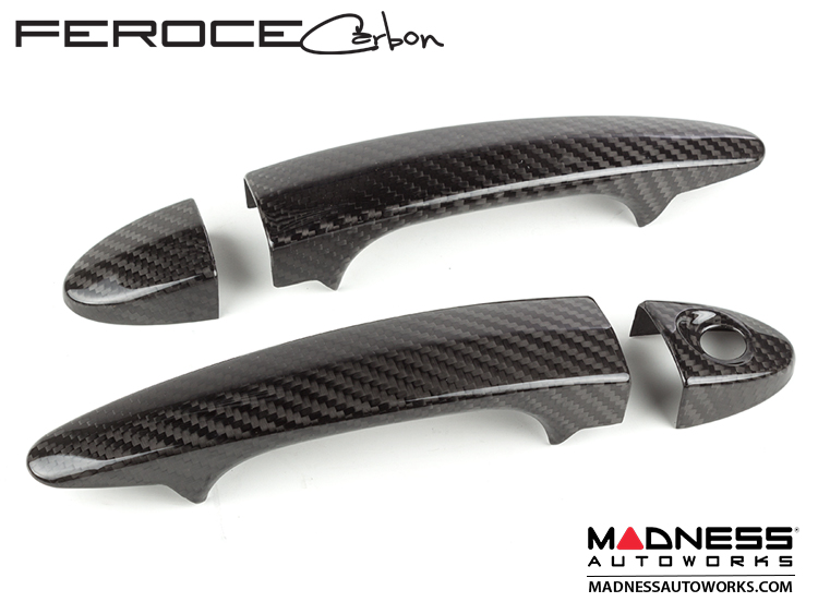 BMW 3 Series/ E90/ E91 Door Handles by Feroce Carbon Fiber MADNESS